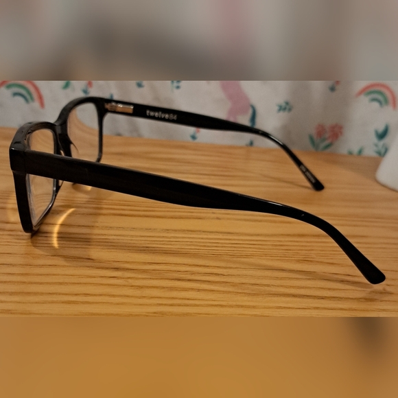 EUC Twelve84 Asheville Black Reading Eye Glasses Eyeglasses Frames School Work - Picture 2 of 6
